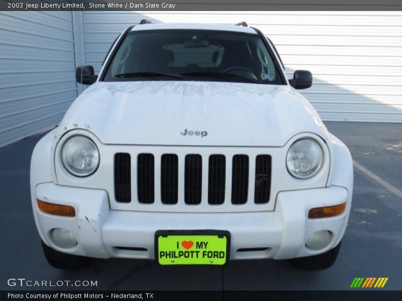 Stone White / Dark Slate Gray 2003 Jeep Liberty Limited