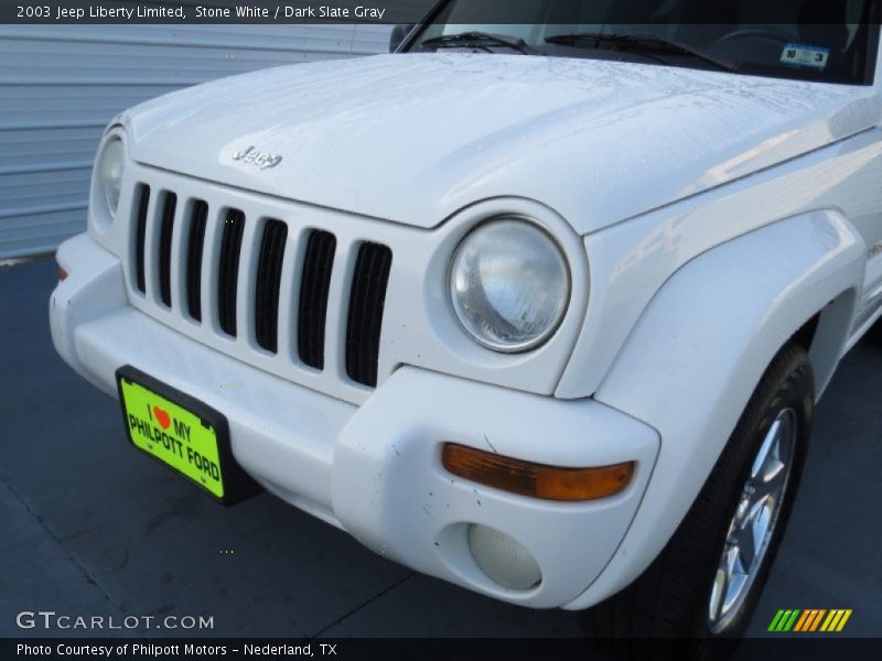 Stone White / Dark Slate Gray 2003 Jeep Liberty Limited