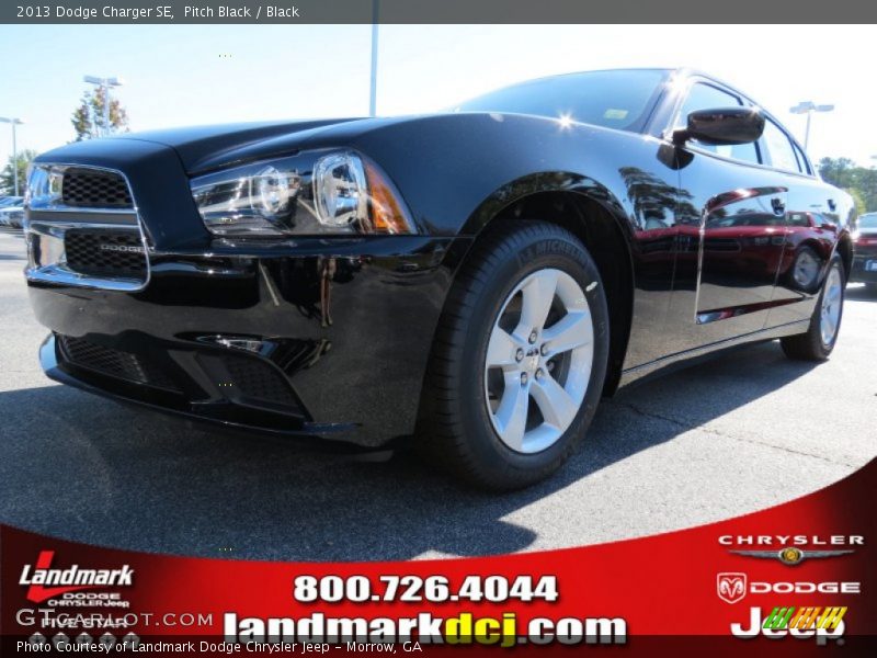 Pitch Black / Black 2013 Dodge Charger SE