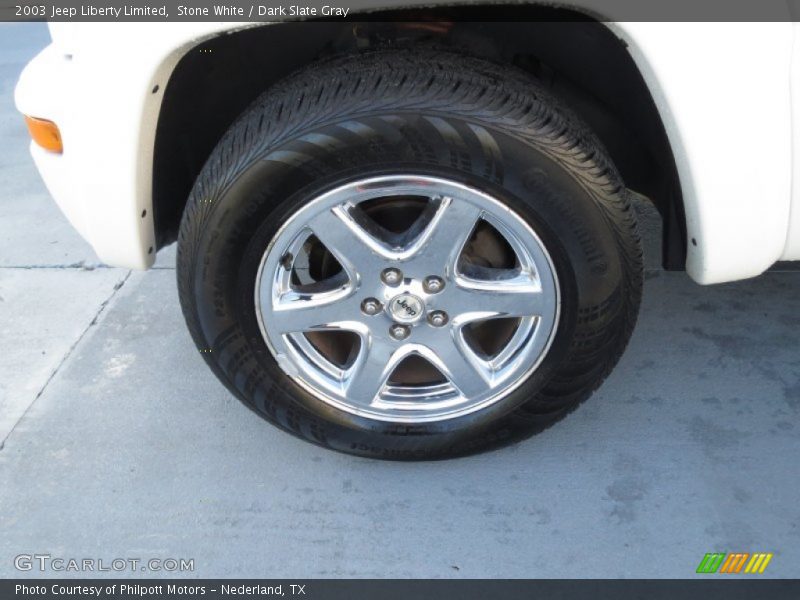 Stone White / Dark Slate Gray 2003 Jeep Liberty Limited