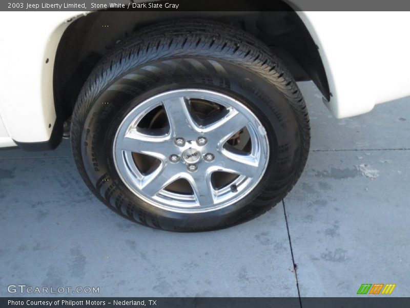 Stone White / Dark Slate Gray 2003 Jeep Liberty Limited