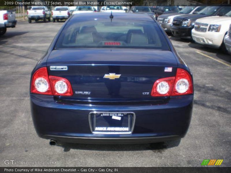 Imperial Blue Metallic / Cocoa/Cashmere 2009 Chevrolet Malibu LTZ Sedan