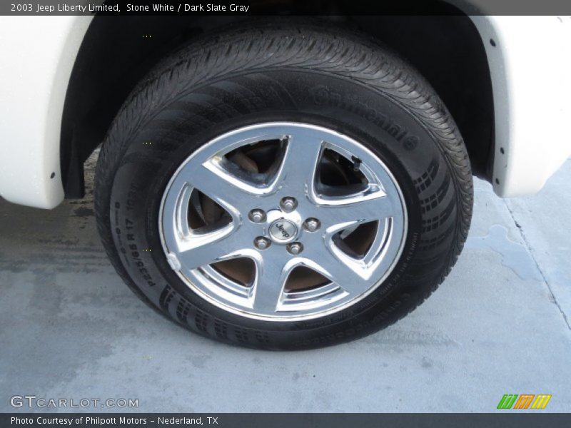 Stone White / Dark Slate Gray 2003 Jeep Liberty Limited