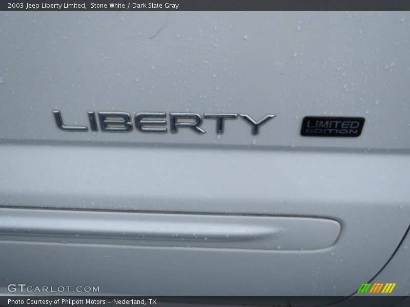 Stone White / Dark Slate Gray 2003 Jeep Liberty Limited