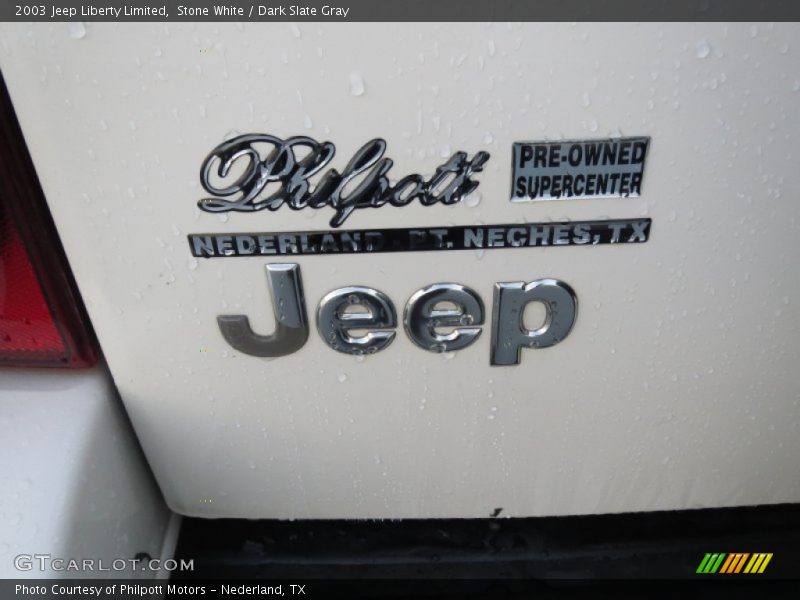 Stone White / Dark Slate Gray 2003 Jeep Liberty Limited