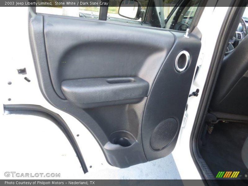 Stone White / Dark Slate Gray 2003 Jeep Liberty Limited