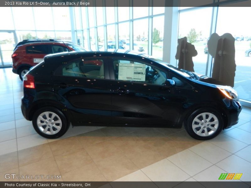 Aurora Black / Beige 2013 Kia Rio LX 5-Door