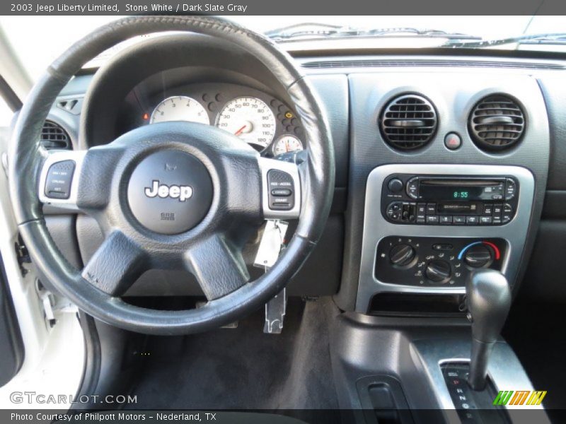 Stone White / Dark Slate Gray 2003 Jeep Liberty Limited