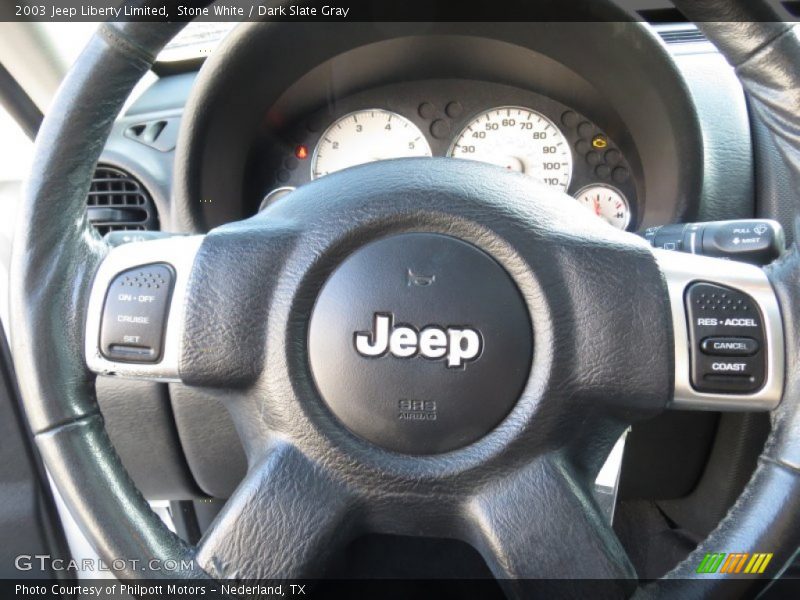 Stone White / Dark Slate Gray 2003 Jeep Liberty Limited