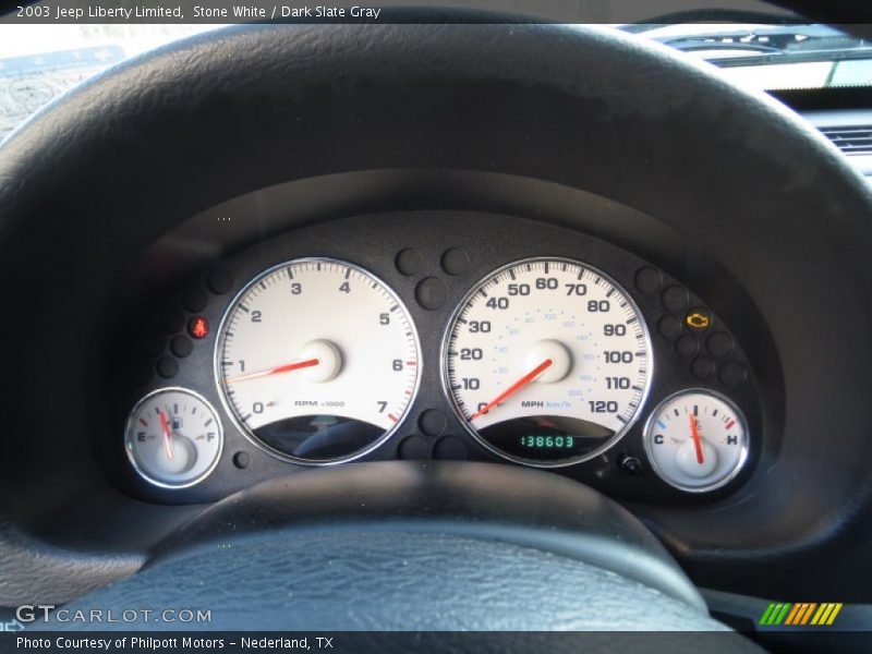 Stone White / Dark Slate Gray 2003 Jeep Liberty Limited