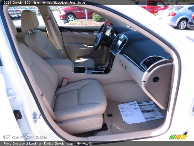 Bright White / Black/Light Frost Beige 2013 Chrysler 300