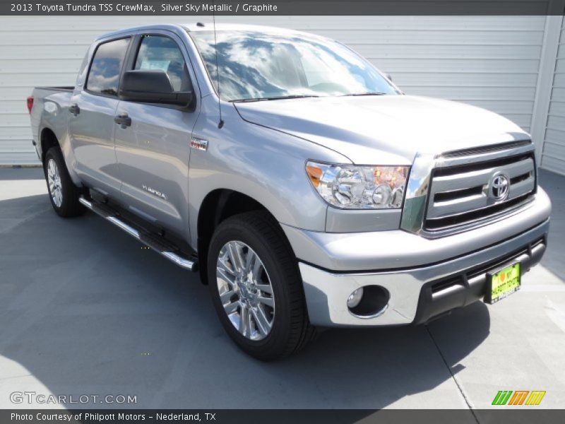 Silver Sky Metallic / Graphite 2013 Toyota Tundra TSS CrewMax