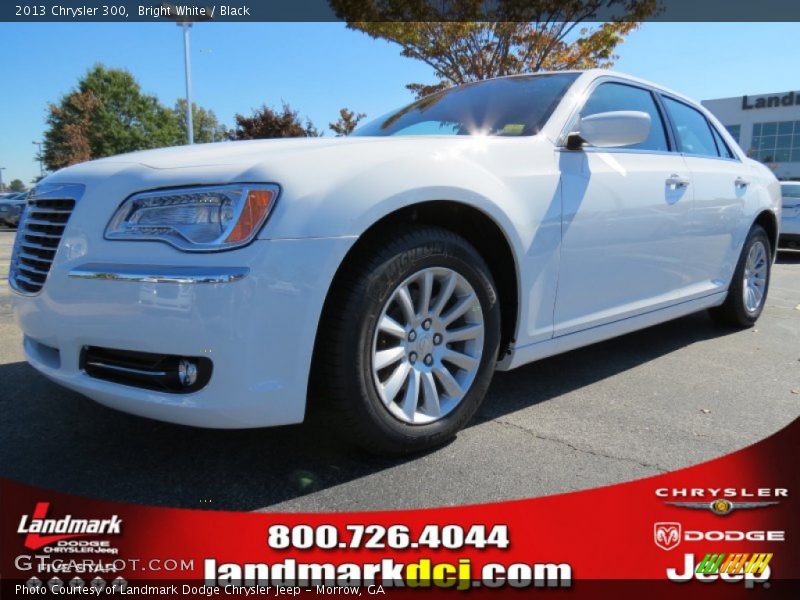 Bright White / Black 2013 Chrysler 300