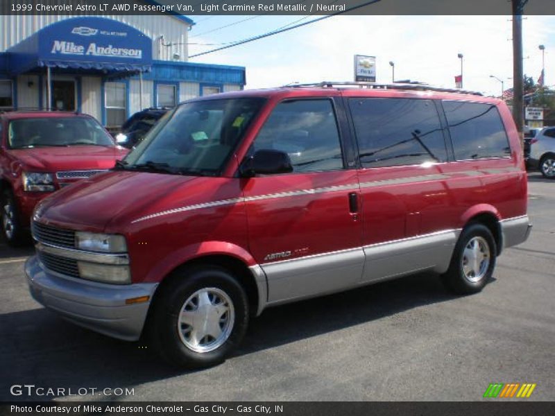 Light Carmine Red Metallic / Neutral 1999 Chevrolet Astro LT AWD Passenger Van