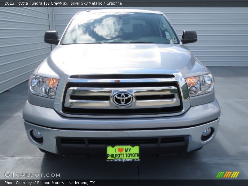 Silver Sky Metallic / Graphite 2013 Toyota Tundra TSS CrewMax