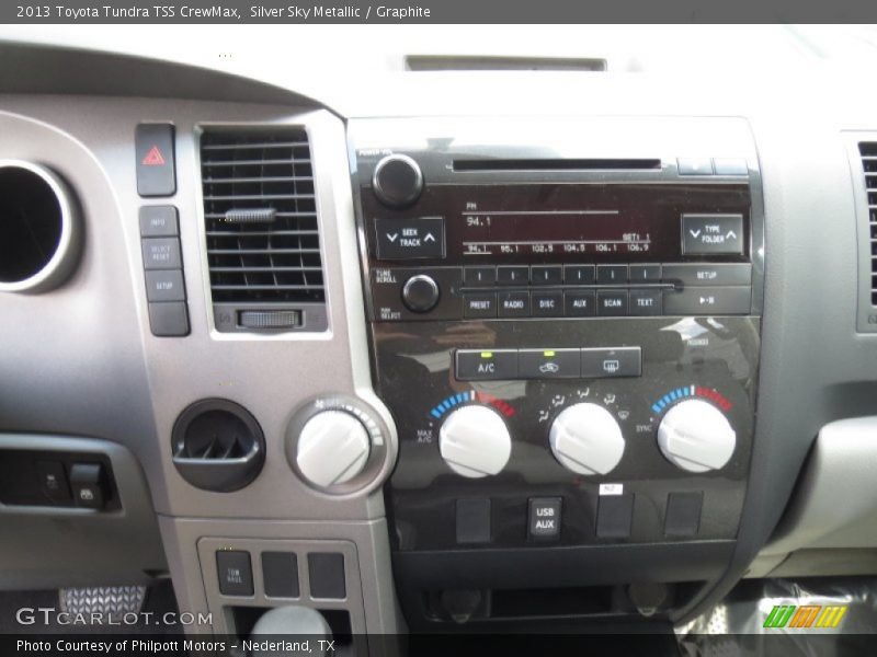 Silver Sky Metallic / Graphite 2013 Toyota Tundra TSS CrewMax