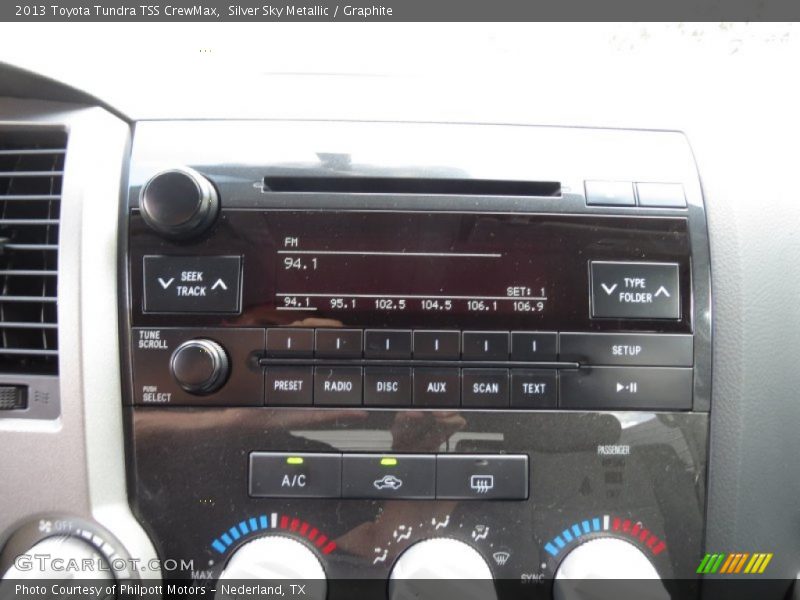 Silver Sky Metallic / Graphite 2013 Toyota Tundra TSS CrewMax