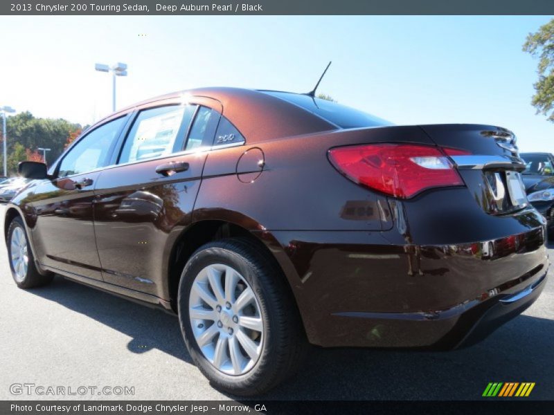 Deep Auburn Pearl / Black 2013 Chrysler 200 Touring Sedan