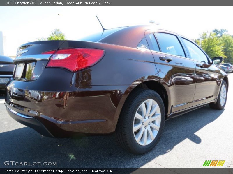 Deep Auburn Pearl / Black 2013 Chrysler 200 Touring Sedan