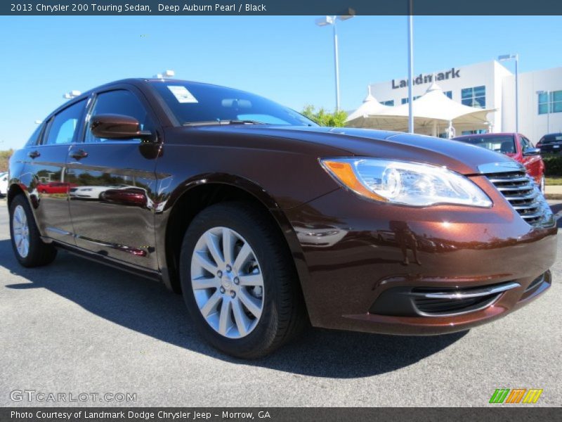Deep Auburn Pearl / Black 2013 Chrysler 200 Touring Sedan