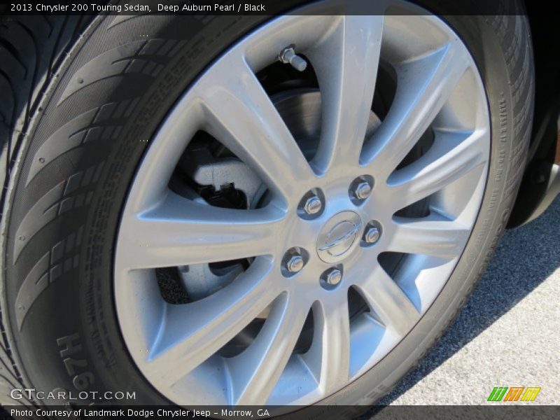 Deep Auburn Pearl / Black 2013 Chrysler 200 Touring Sedan