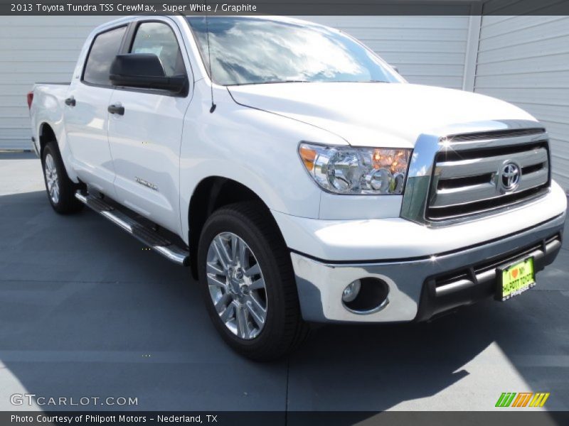 Super White / Graphite 2013 Toyota Tundra TSS CrewMax
