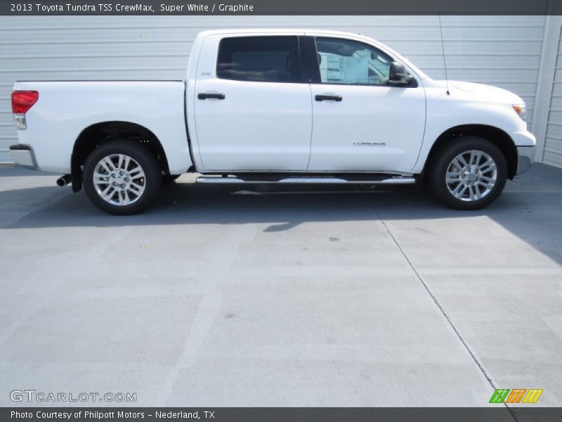 Super White / Graphite 2013 Toyota Tundra TSS CrewMax