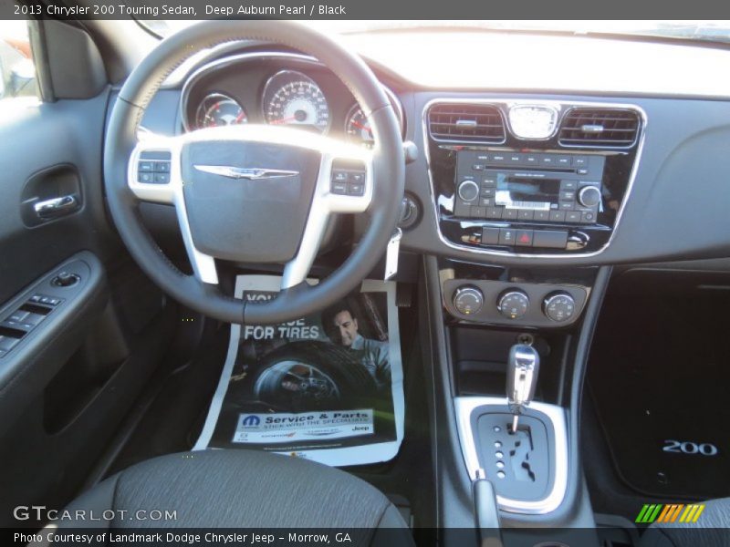 Deep Auburn Pearl / Black 2013 Chrysler 200 Touring Sedan