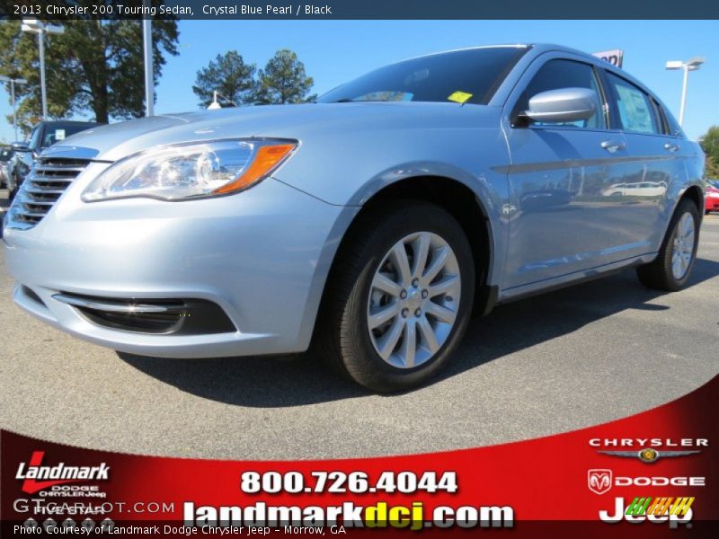 Crystal Blue Pearl / Black 2013 Chrysler 200 Touring Sedan
