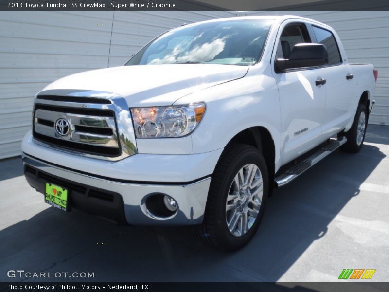 Super White / Graphite 2013 Toyota Tundra TSS CrewMax