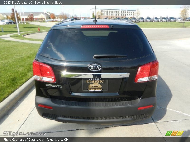 Ebony Black / Black 2013 Kia Sorento LX