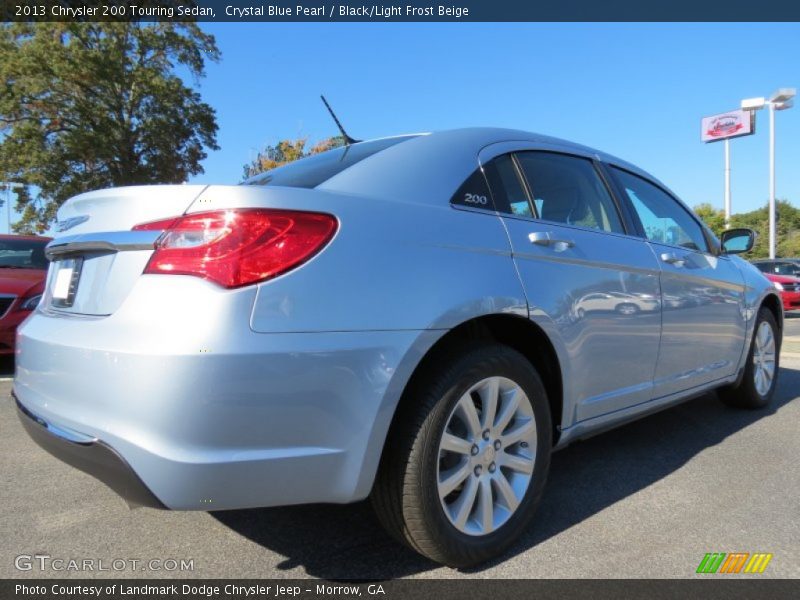 Crystal Blue Pearl / Black/Light Frost Beige 2013 Chrysler 200 Touring Sedan