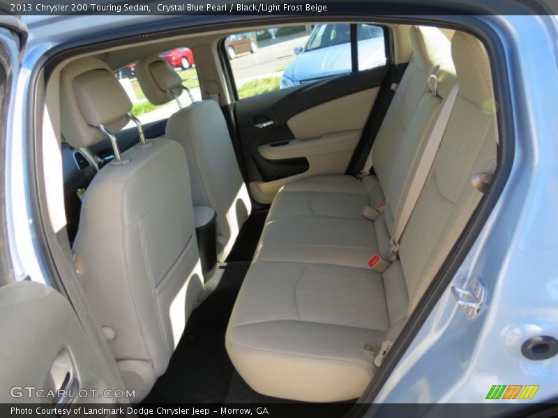 Crystal Blue Pearl / Black/Light Frost Beige 2013 Chrysler 200 Touring Sedan