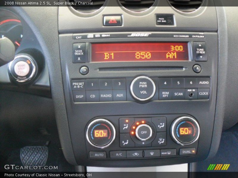 Super Black / Charcoal 2008 Nissan Altima 2.5 SL