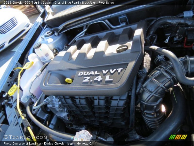 Crystal Blue Pearl / Black/Light Frost Beige 2013 Chrysler 200 Touring Sedan