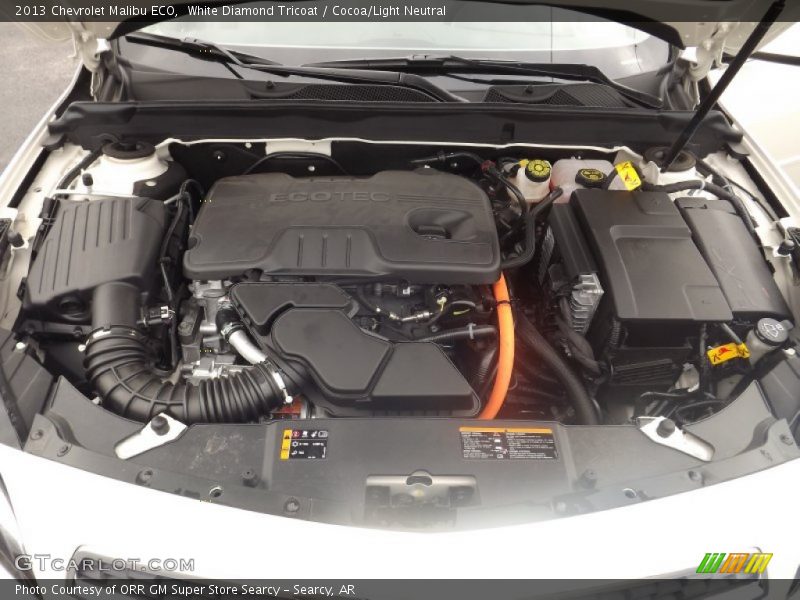 White Diamond Tricoat / Cocoa/Light Neutral 2013 Chevrolet Malibu ECO