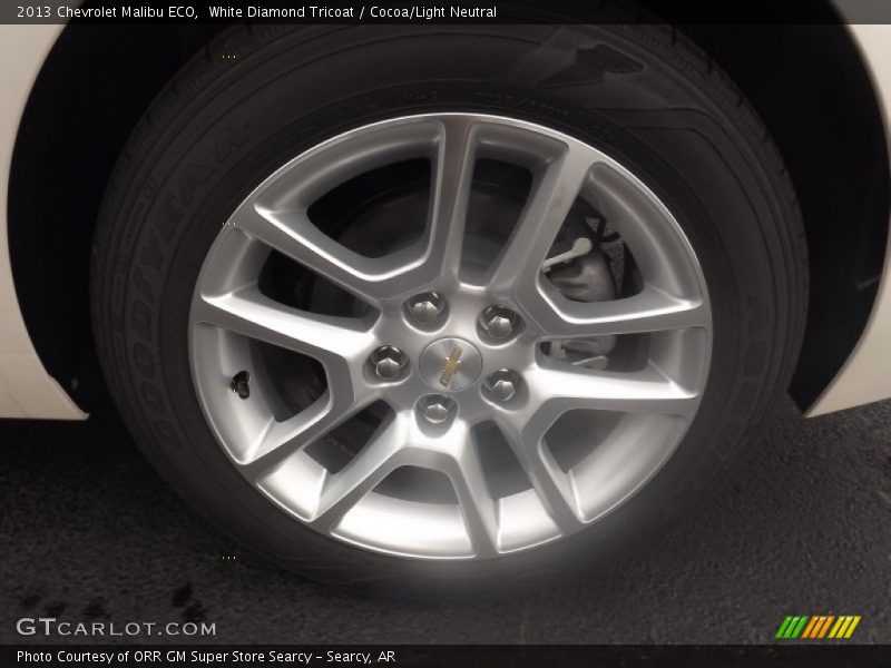 White Diamond Tricoat / Cocoa/Light Neutral 2013 Chevrolet Malibu ECO