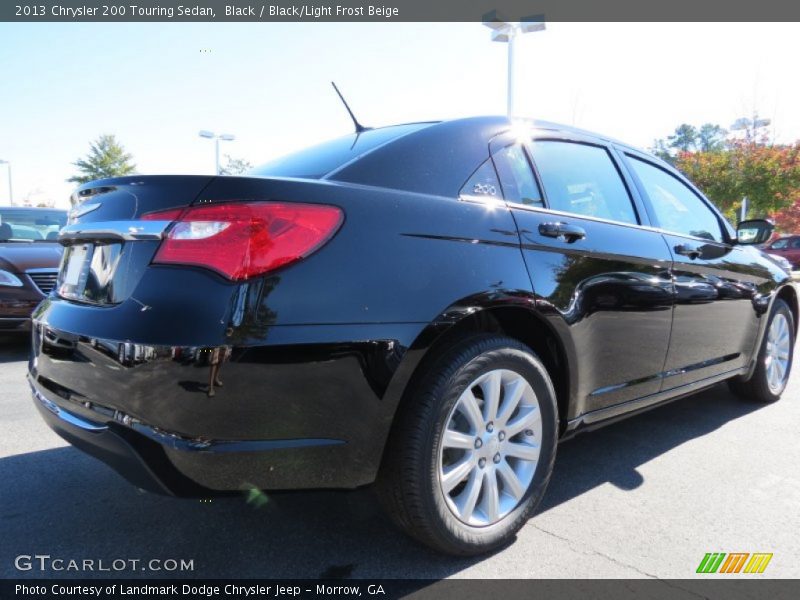 Black / Black/Light Frost Beige 2013 Chrysler 200 Touring Sedan