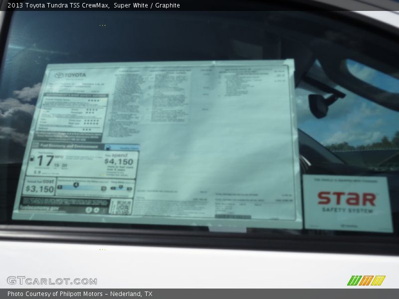 Super White / Graphite 2013 Toyota Tundra TSS CrewMax