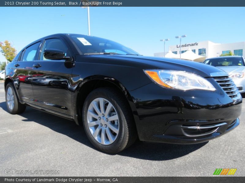 Black / Black/Light Frost Beige 2013 Chrysler 200 Touring Sedan