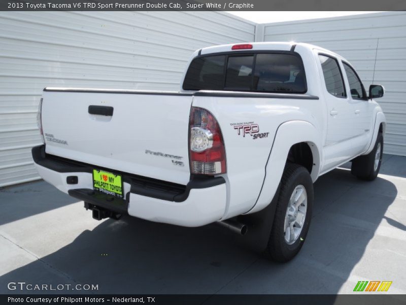 Super White / Graphite 2013 Toyota Tacoma V6 TRD Sport Prerunner Double Cab