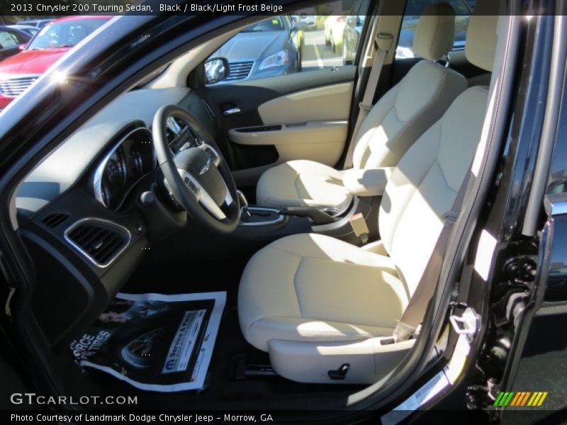 Black / Black/Light Frost Beige 2013 Chrysler 200 Touring Sedan