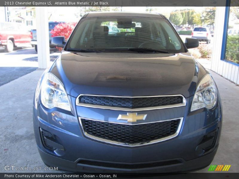 Atlantis Blue Metallic / Jet Black 2013 Chevrolet Equinox LS