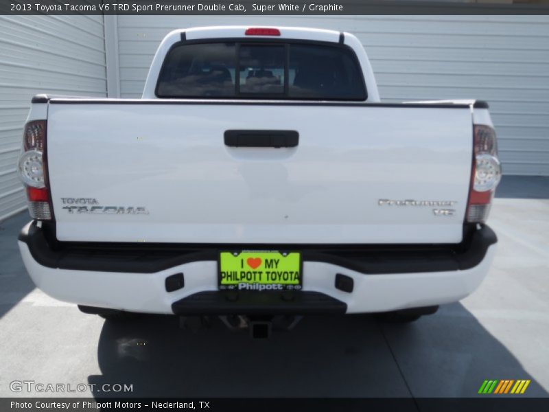 Super White / Graphite 2013 Toyota Tacoma V6 TRD Sport Prerunner Double Cab