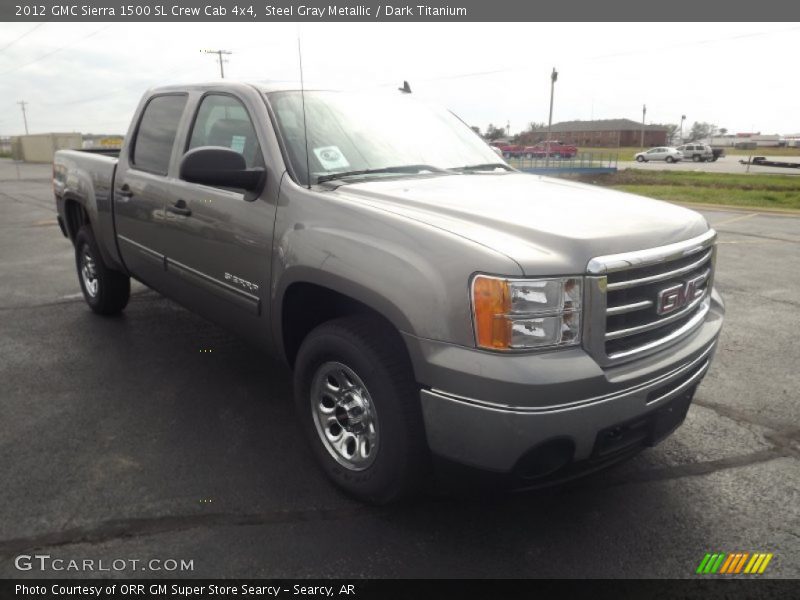 Steel Gray Metallic / Dark Titanium 2012 GMC Sierra 1500 SL Crew Cab 4x4