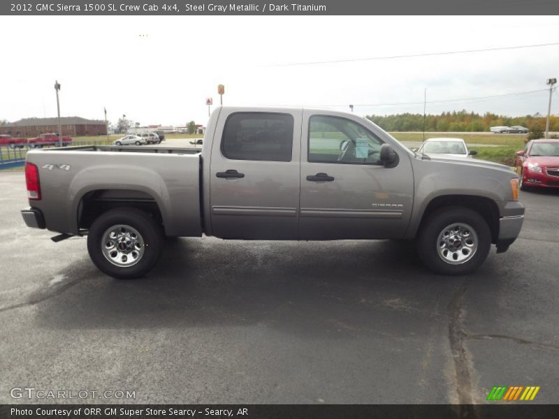 Steel Gray Metallic / Dark Titanium 2012 GMC Sierra 1500 SL Crew Cab 4x4