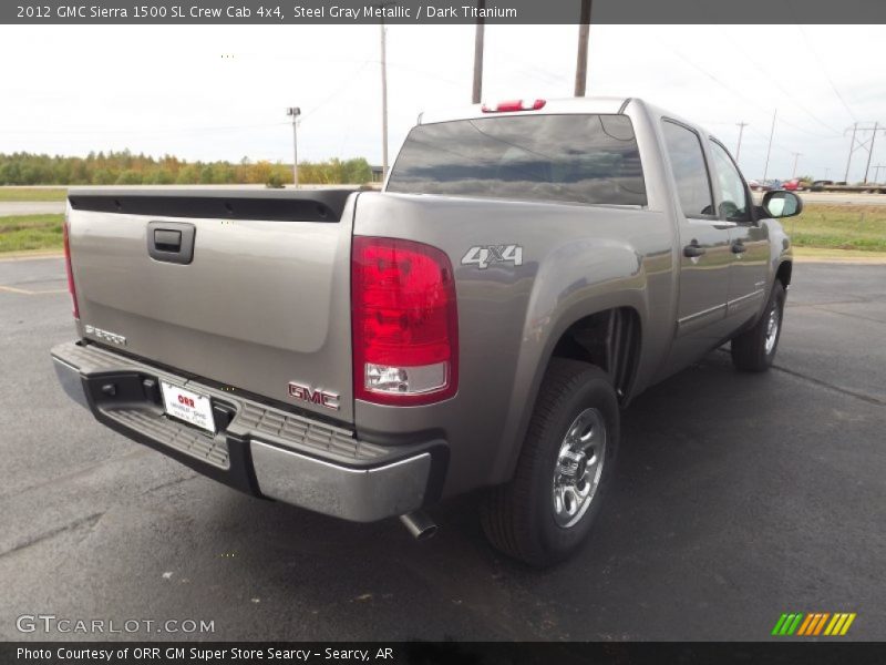 Steel Gray Metallic / Dark Titanium 2012 GMC Sierra 1500 SL Crew Cab 4x4