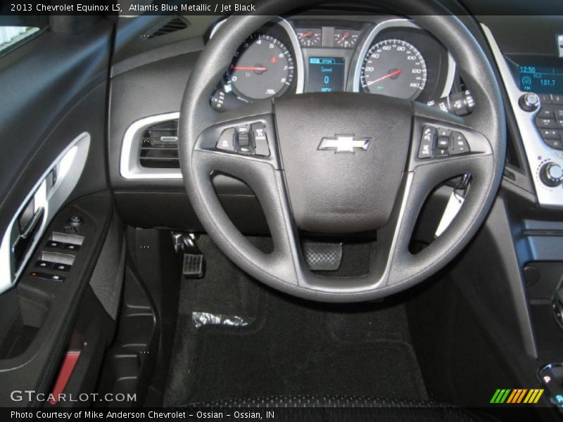 Atlantis Blue Metallic / Jet Black 2013 Chevrolet Equinox LS