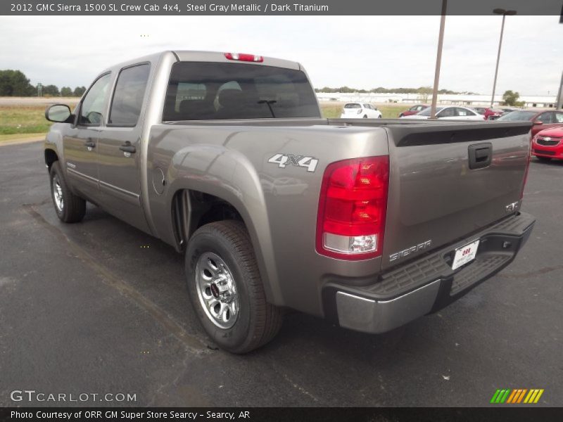 Steel Gray Metallic / Dark Titanium 2012 GMC Sierra 1500 SL Crew Cab 4x4