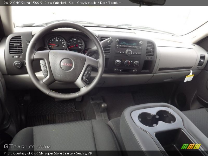 Steel Gray Metallic / Dark Titanium 2012 GMC Sierra 1500 SL Crew Cab 4x4
